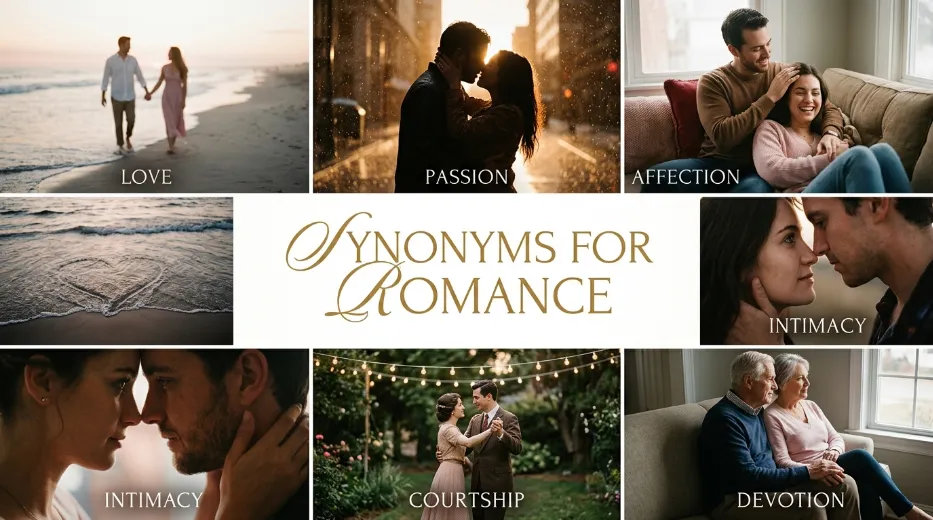 synonyms for romance