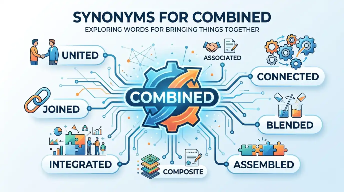 synonyms for combined