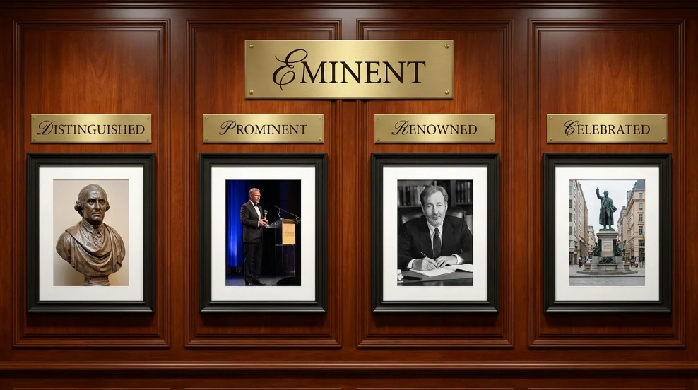 synonyms for eminent