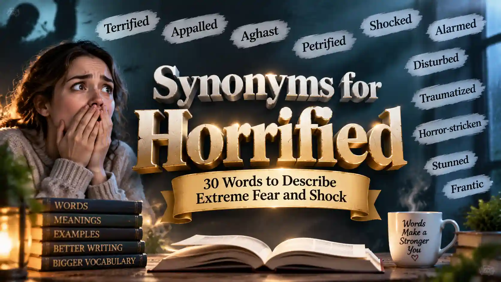 synonyms for horrified