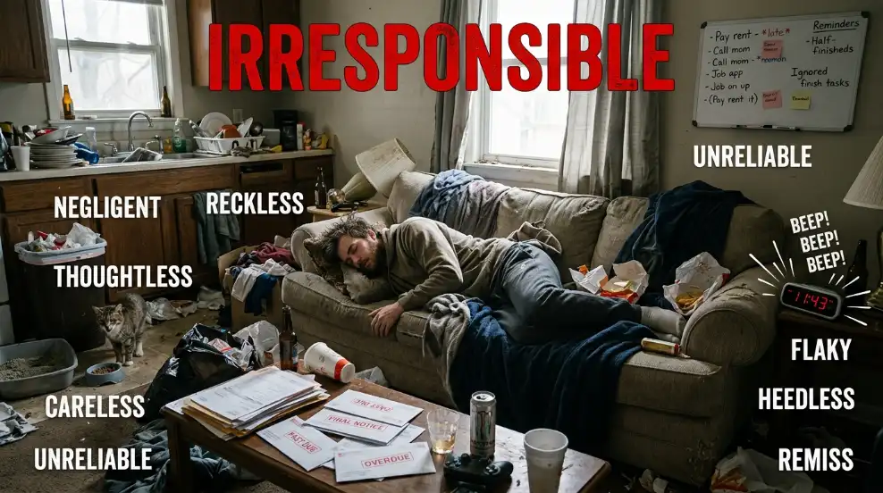 synonyms for irresponsible