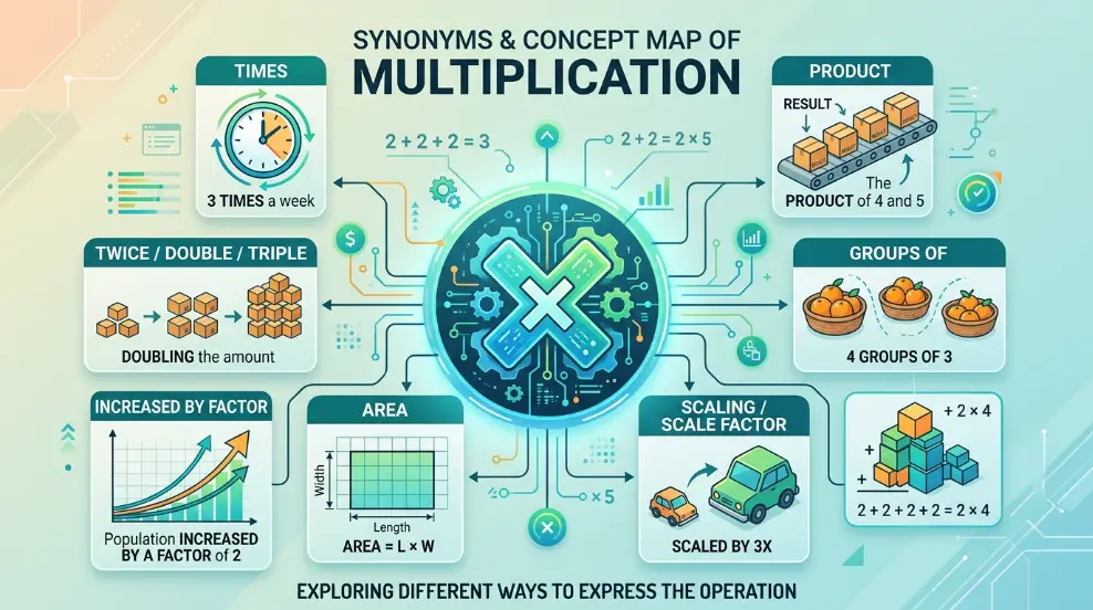 Synonyms for Multiplication