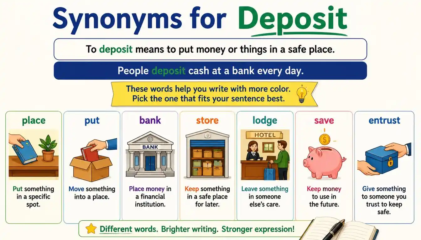 Synonyms for Deposit