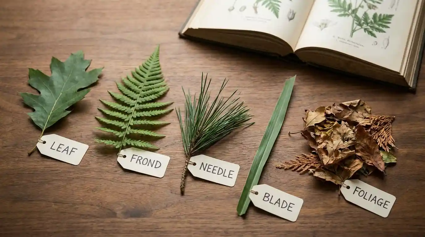 synonyms for leaves